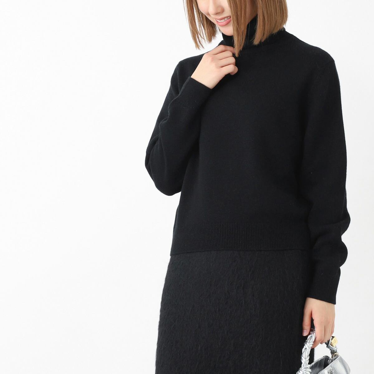 楽天市場】セリーヌ CELINE タートルネック ニット ブラック