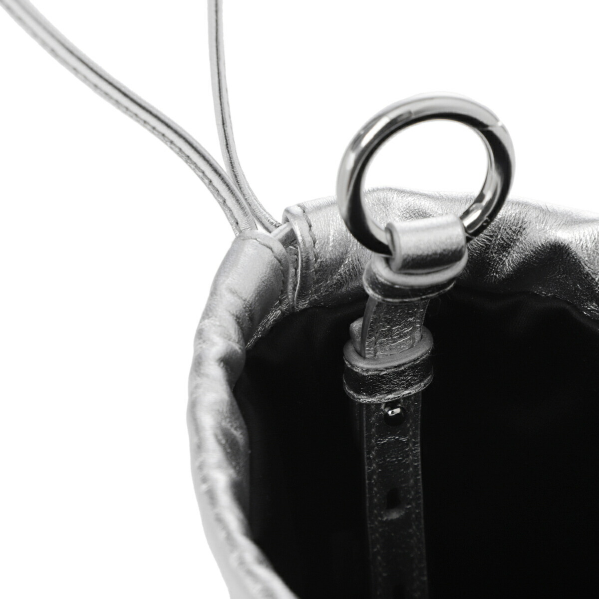 楽天市場】ミュウミュウ miu miu ポーチ ミニバッグチャーム シルバー