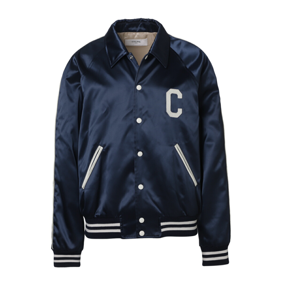 楽天市場】セリーヌ CELINE ブルゾン テディジャケット ブルー メンズ