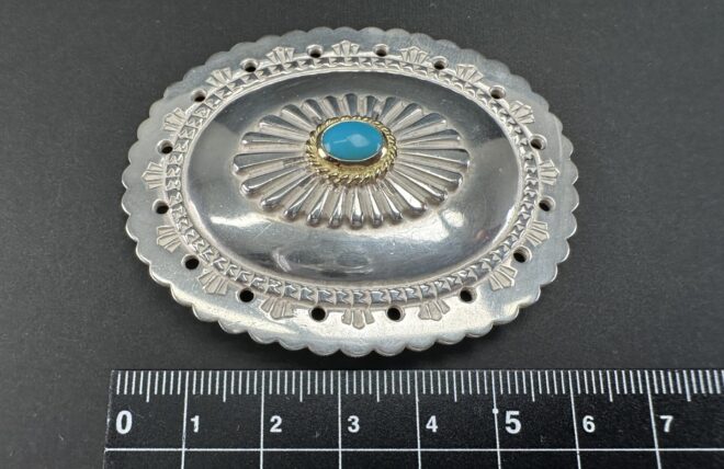 楽天市場】ゴローズ goro's 極美品 金縄TQ特大楕円コンチョ