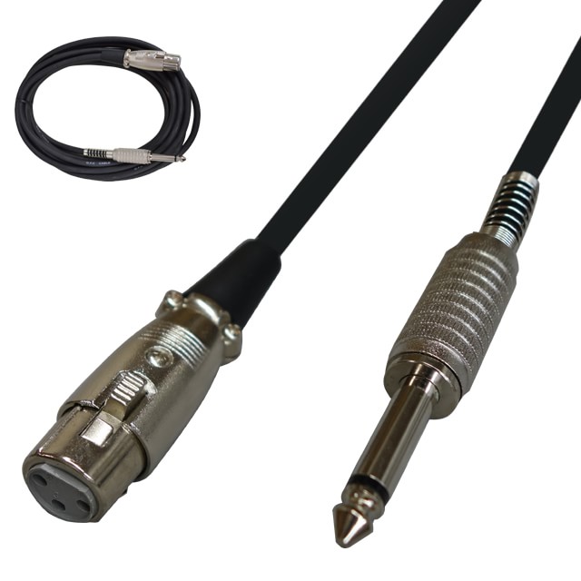 楽天市場】マイクケーブル【5m】(XLRメス・フォン) ミキサーやアンプへ