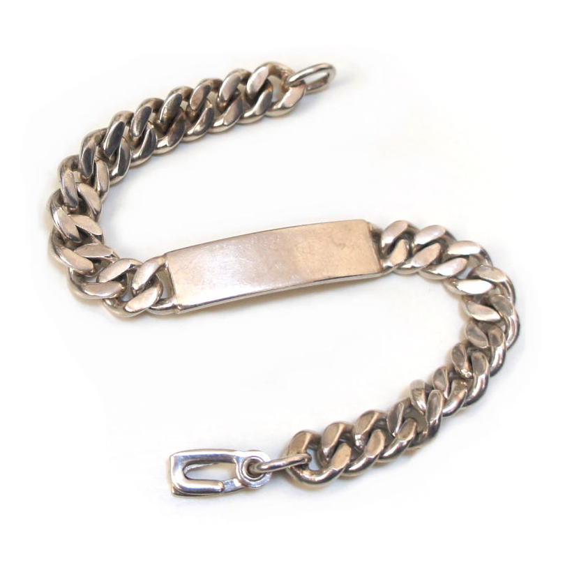 楽天市場】1950年代 ヴィンテージ IDブレスレット スターリング