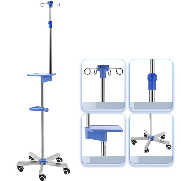 楽天市場】点滴スタンド ステンレス ハンドル付き 点滴スタンド