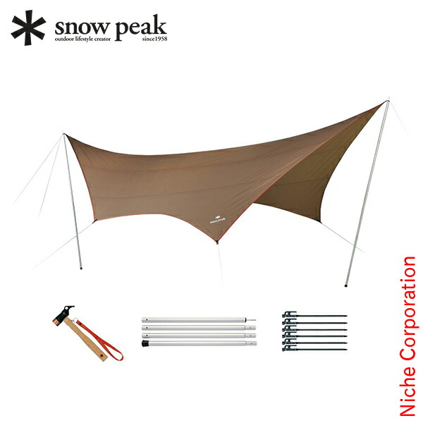 楽天市場】スノーピーク タープ HDタープ シールド ヘキサ ( L ) Pro