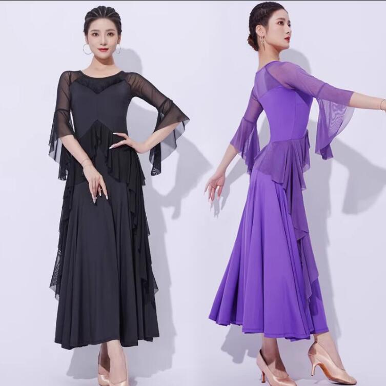 楽天市場】レディース ダンス衣装 社交ダンス衣装 ドレス フリル