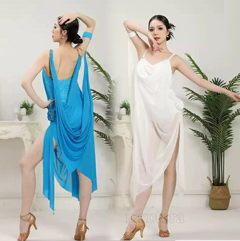 楽天市場】社交ダンス ルンバ ドレス ラテンダンス ワンピース