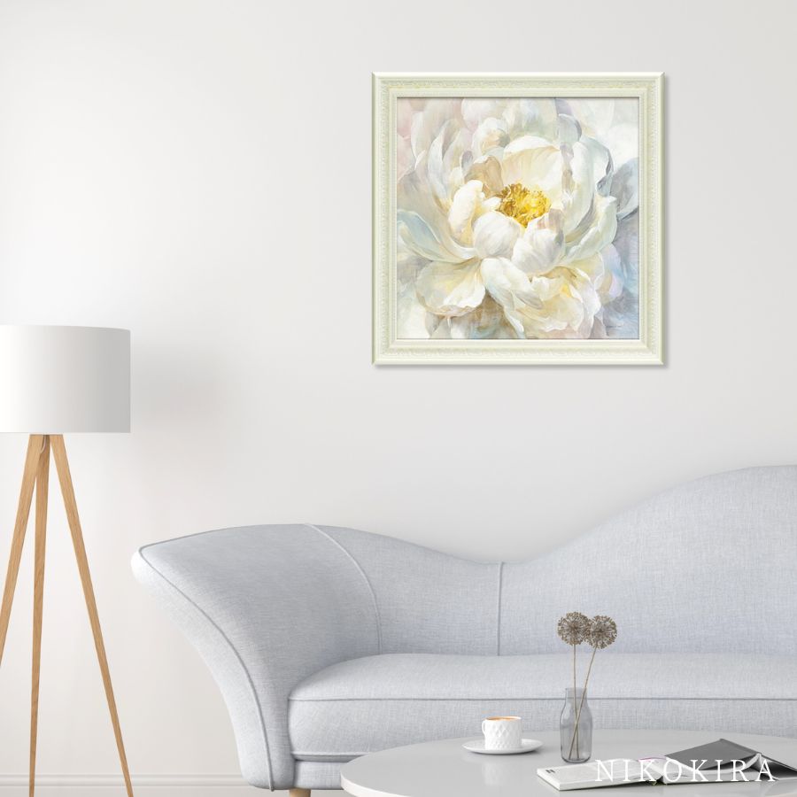 油絵 菅家令子 絵 絵画 インテリア uF6-063404 静物 花 グラス 器 油絵