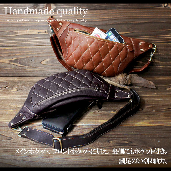 楽天市場】バッグ ボディバッグ メンズ 本革 レディース ブランド