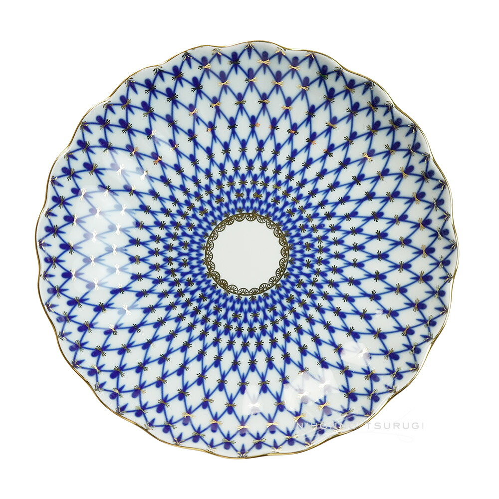 楽天市場】インペリアルポーセリン コバルトネット ラウンドディッシュ