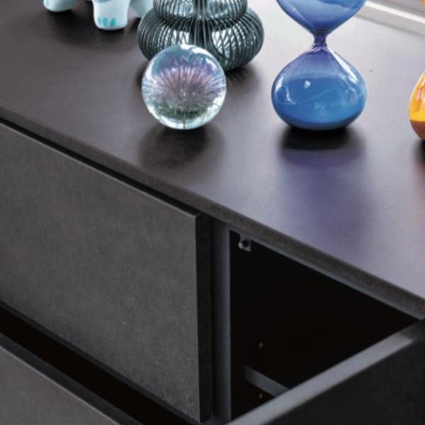 楽天市場】ゼノノワール サイドボード 幅120cm ZL-120AD 板扉タイプ