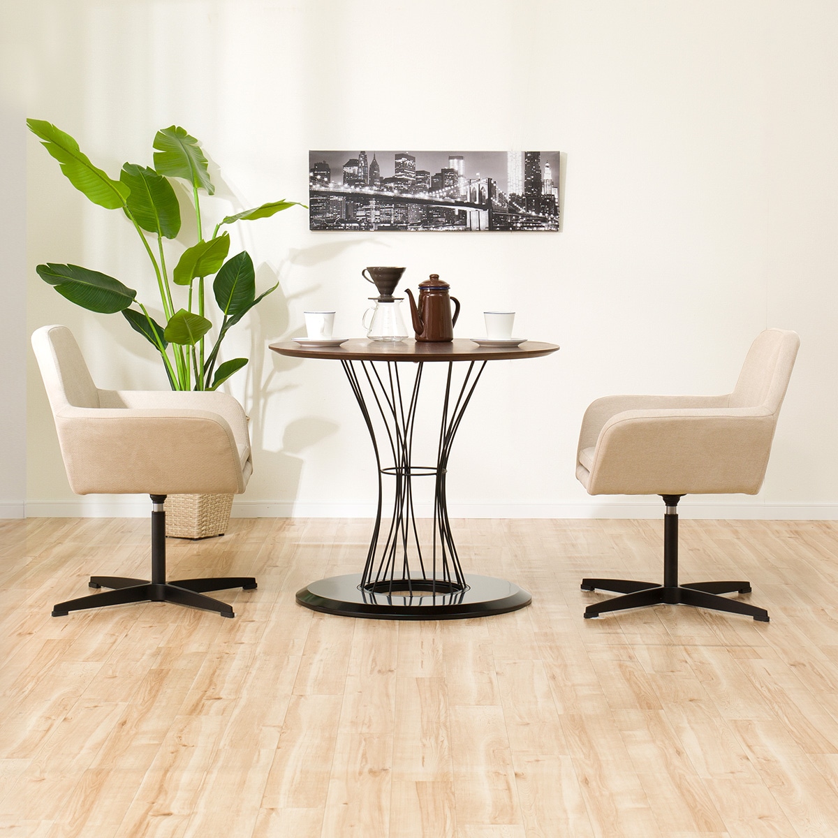 楽天市場】[幅80cm] ダイニングテーブルセット (コルーナ BE) ニトリ