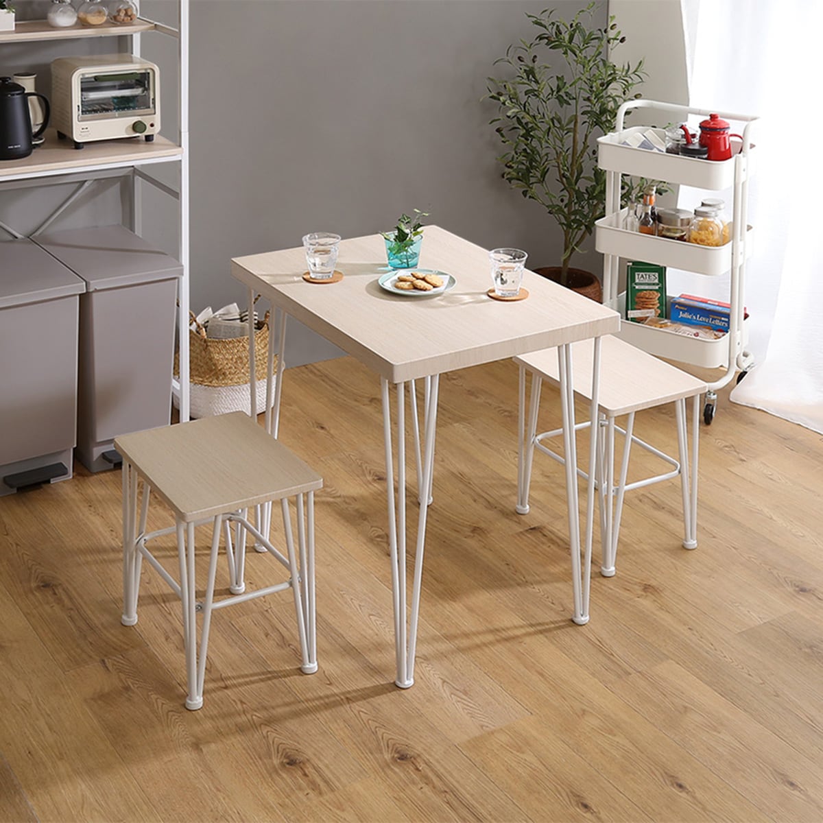 楽天市場】さわやかなオシャレダイニング3点セット （WOK） ニトリ