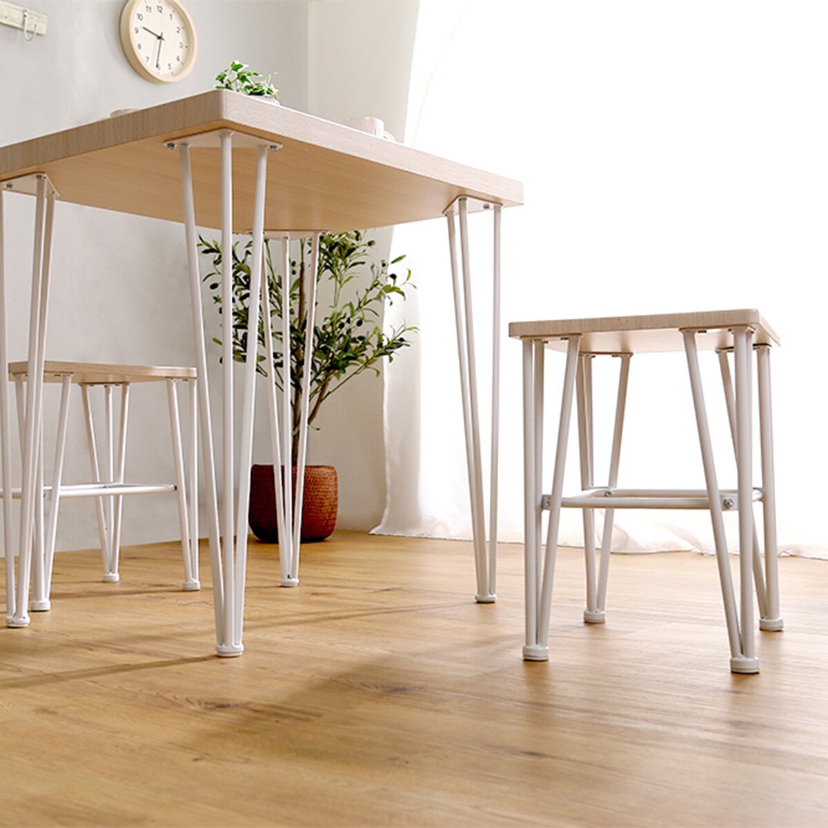 楽天市場】さわやかなオシャレダイニング3点セット （WOK） ニトリ