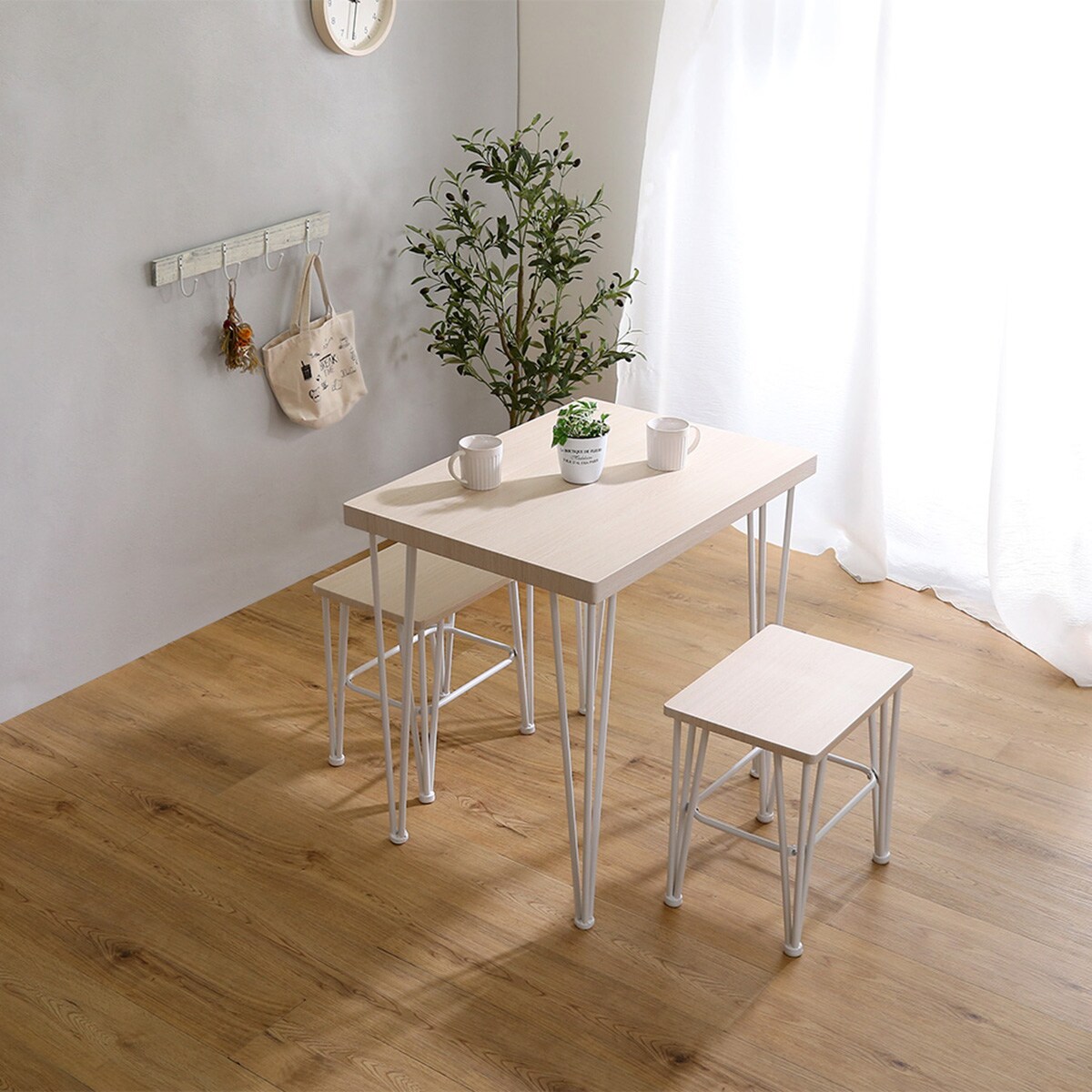 楽天市場】さわやかなオシャレダイニング3点セット （WOK） ニトリ