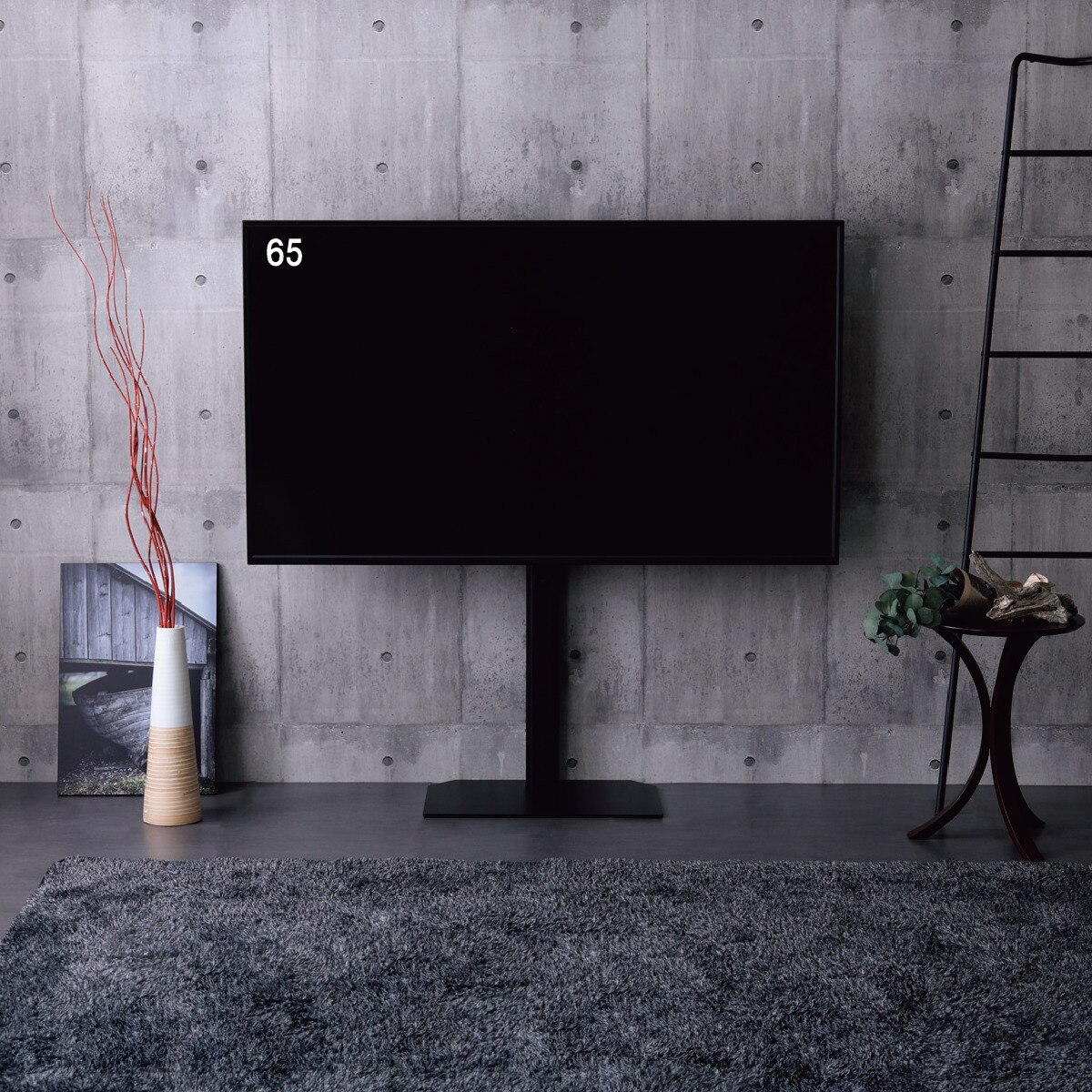 楽天市場】壁寄せテレビスタンド (HTR01 BK) ニトリ 【玄関先迄納品