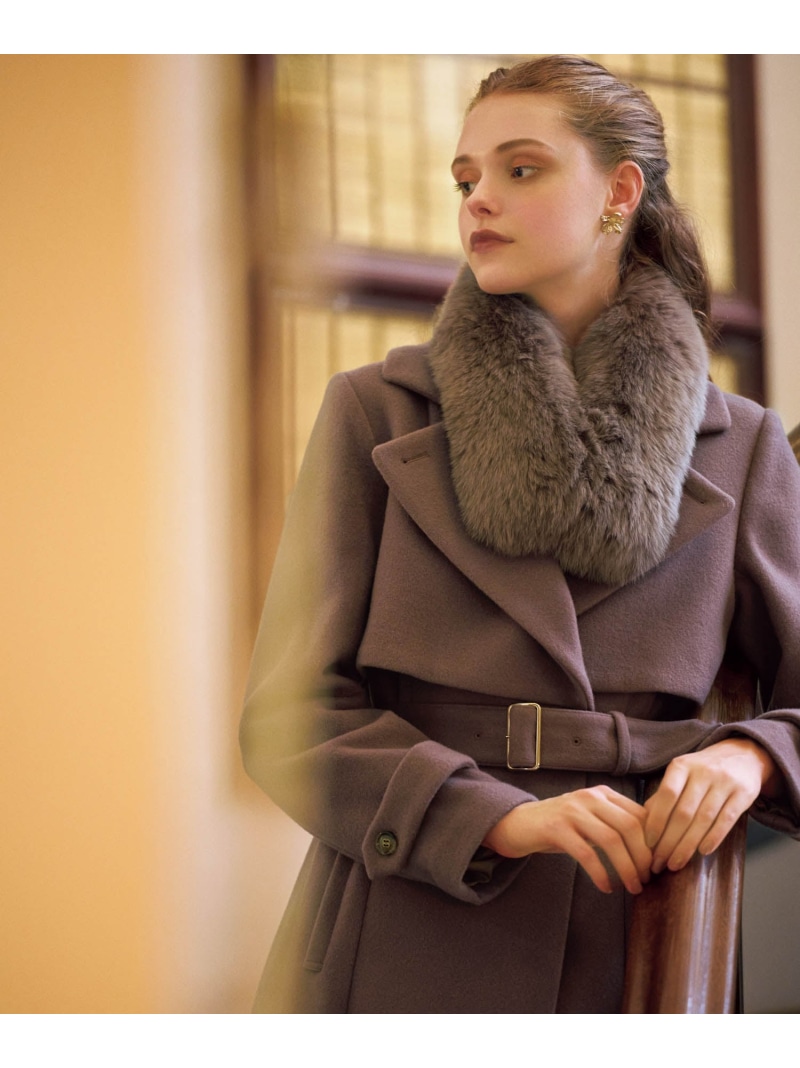 楽天市場】【SALE／70%OFF】2WAYカラーバックプリーツウールトレンチ