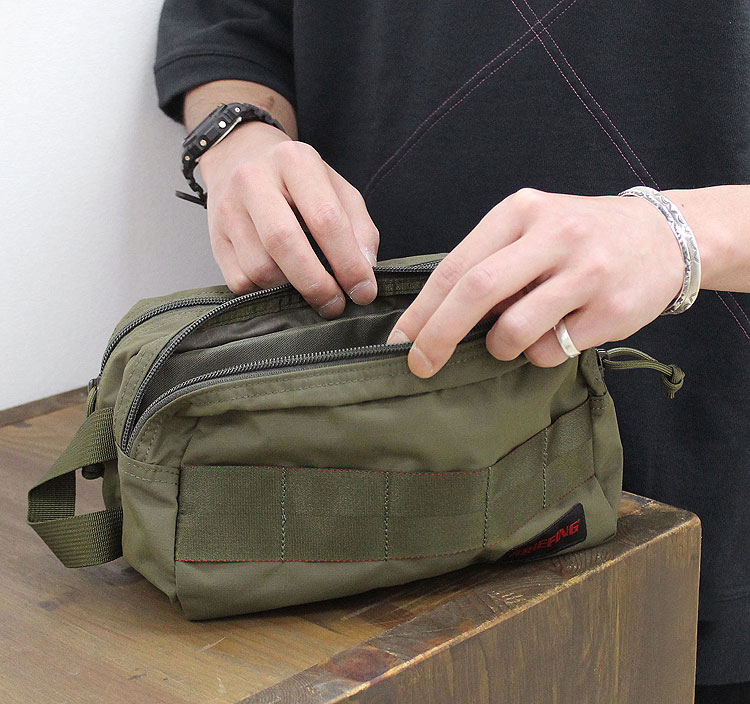楽天市場】【ブリーフィング/BRIEFING】DOUBLE ZIP POUCH MW（ダブル