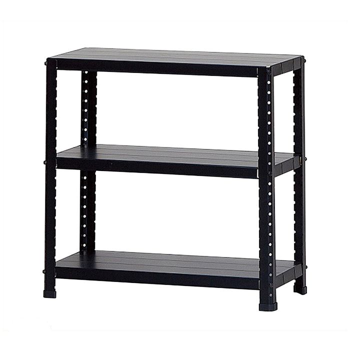 楽天市場】ダイソー スチール棚3段 CLE6276-3黒 : ホームプラザナフコ