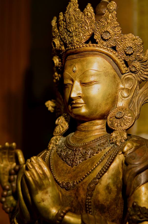 楽天市場】四臂観音 銅造鍍金彫金仕上げ : 仏像仏画チベット美術卸の天竺堂