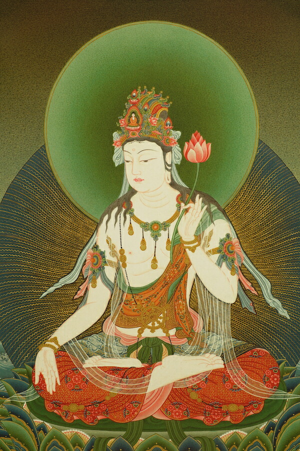 楽天市場】観音菩薩 模表装仕立て 仏画掛け軸（模軸） : 仏像仏画