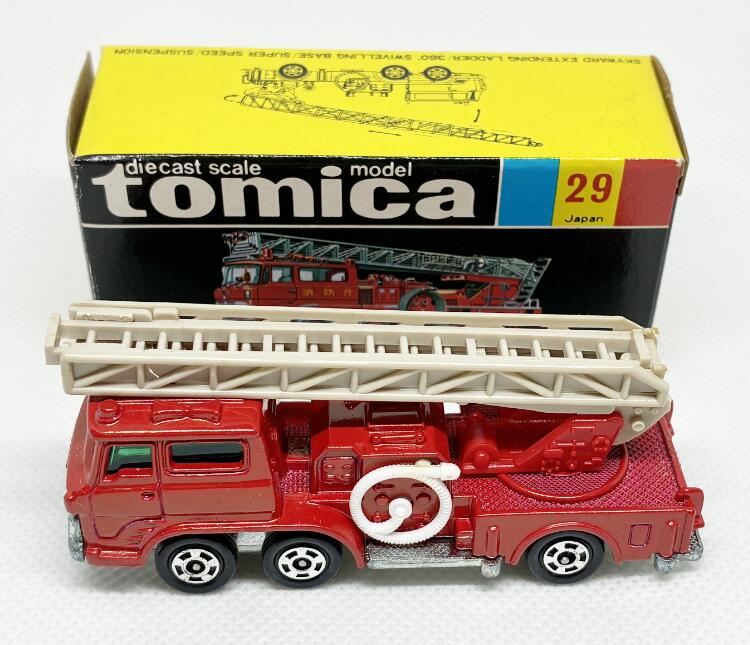 楽天市場】黒箱 トミカ 29 日野ハシゴ消防車 : 中村模型店