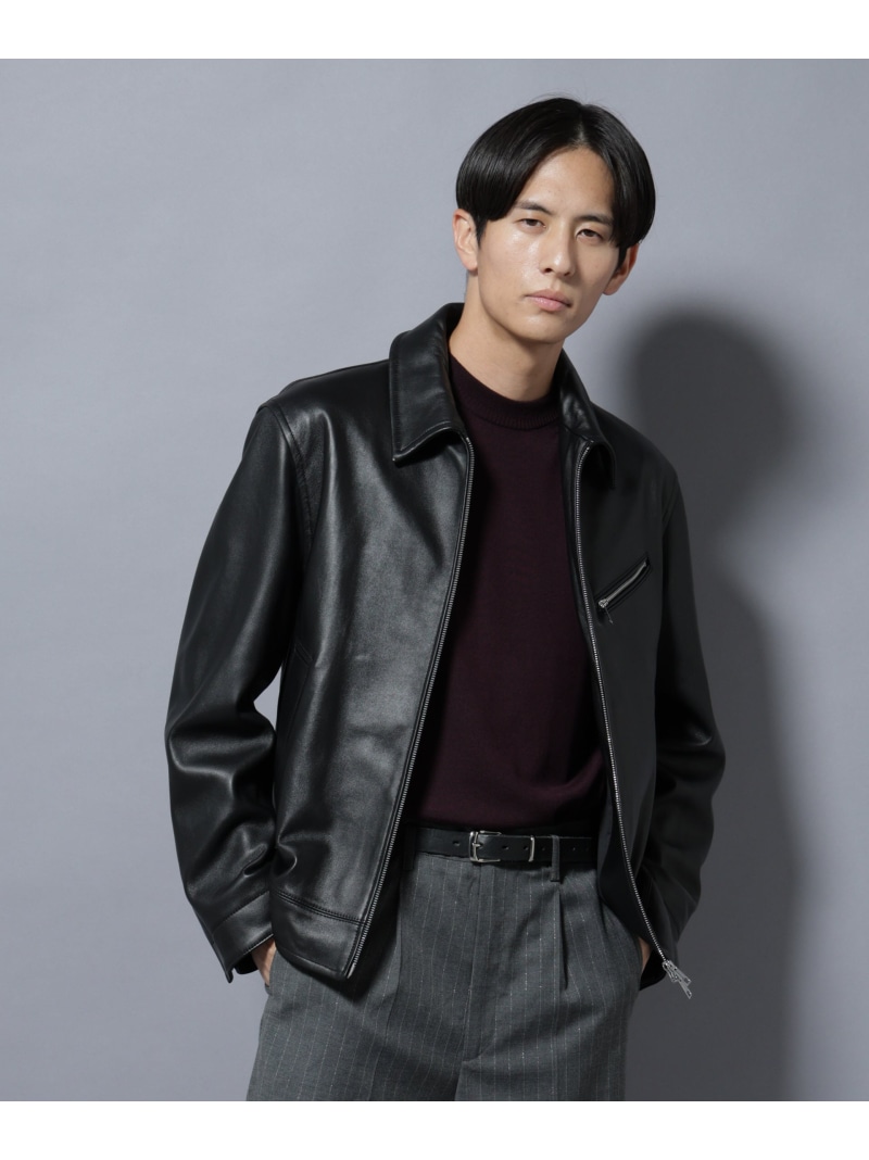 楽天市場】ナノ・ユニバース ライダースジャケット シープレザーの通販