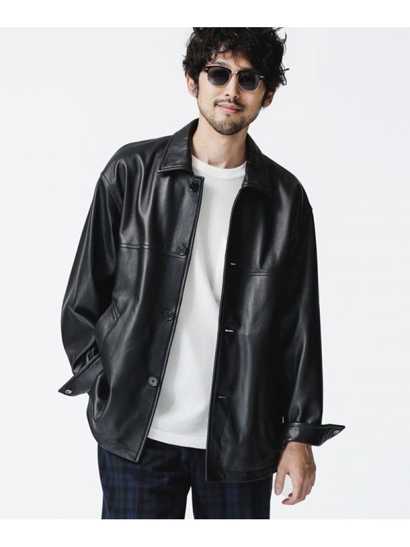 楽天市場】【SALE／60%OFF】WONDER LIGHT LEATHER カーコート NANO