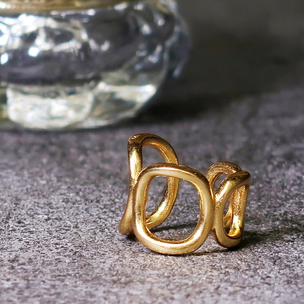 楽天市場】【唯一無二。圧倒的な存在感】リング 指輪 レディース 22金