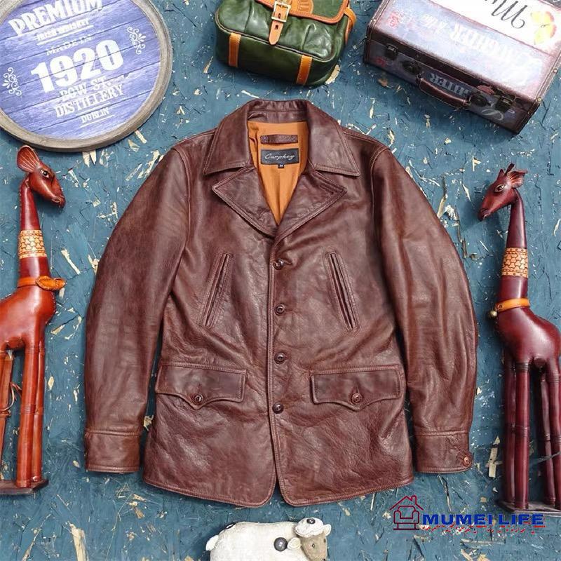 楽天市場】高品質 馬革 復刻20's スイッチヤードコート レザー