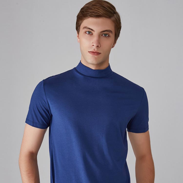 楽天市場】モックネック カットソー 半袖 メンズ tシャツ ハイネック T