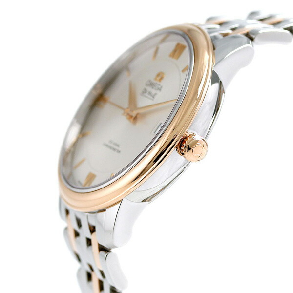 楽天市場】オメガ デビル プレステージ 36.8MM 自動巻き K18 メンズ