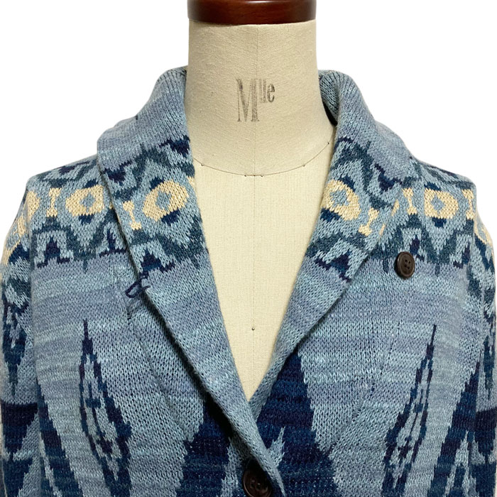 2*i様 希少サイズ☆ラルフローレン ネイティブ柄 ニットカーディガン