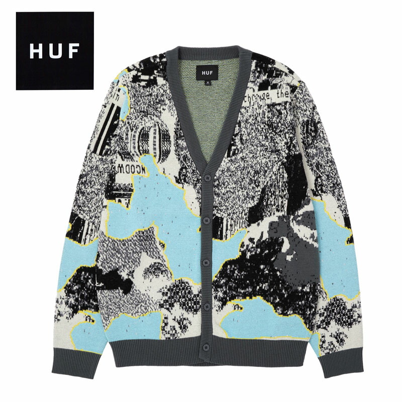 楽天市場】ハフ HUF MASHUP CARDIGAN SWEATER ニット カーディガン