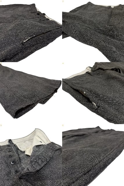 楽天市場】40s~50s Vintage Black Chambray Work Pants 黒 W31×L30