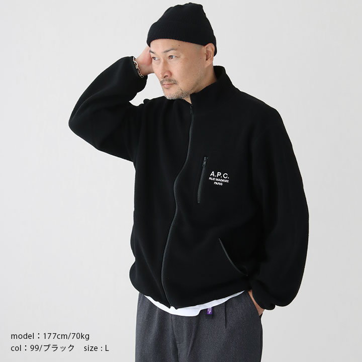 楽天市場】A.P.C. アーペーセー｜フリースブルゾン VESTE-POLAIRE