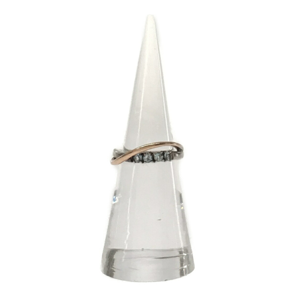 楽天市場】4℃ ヨンドシー K10 SILVER コンビリング 指輪 レディース