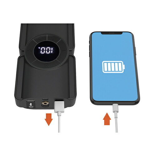 楽天市場】カシムラ KD-269 電動コンプレッサー付きジャンプスターター