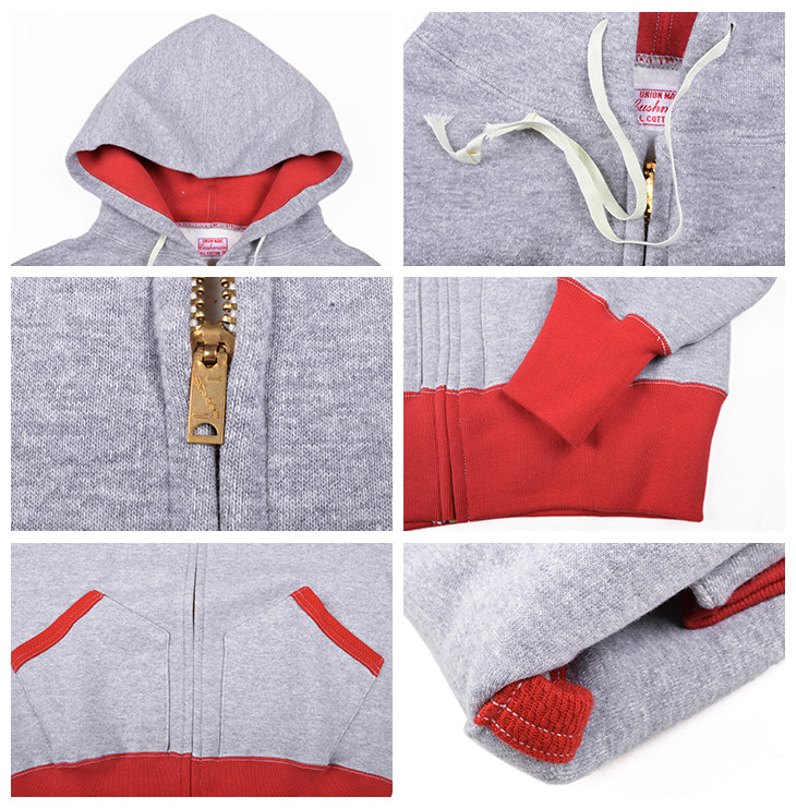 楽天市場】クッシュマン（Cushman）ツートーン フルジップパーカー