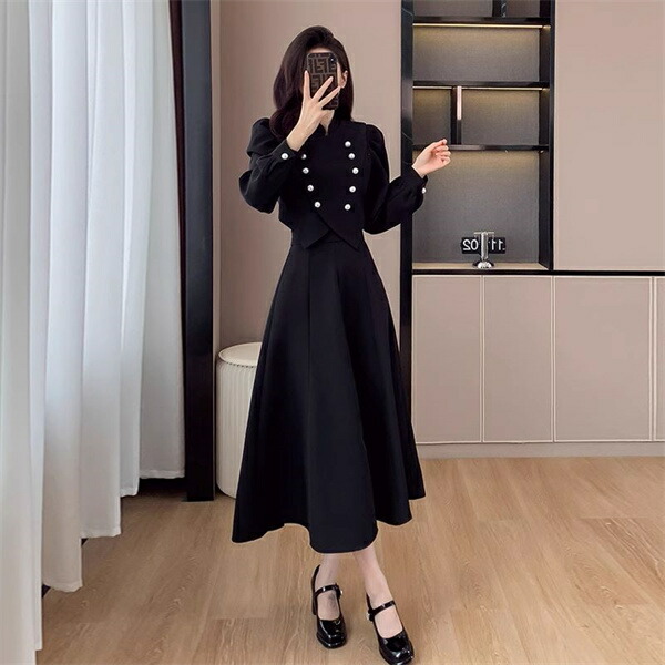 楽天市場】新作 セットアップ ジャケット スカート 2点セット