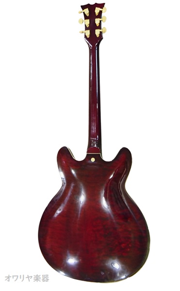 楽天市場】セミアコースティックギター ダークレッド 新品アウトレット