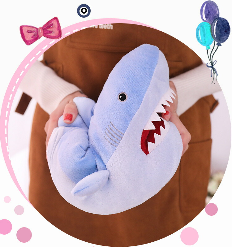 楽天市場】サメスリッパ ボリュームたっぷりであったか もこもこ