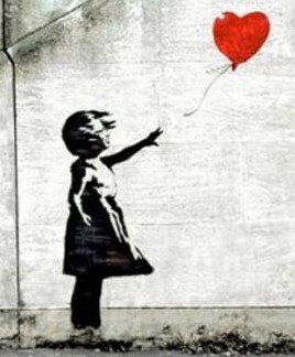 楽天市場】バンクシー Banksy Red Balloon 額 アートフレーム【送料