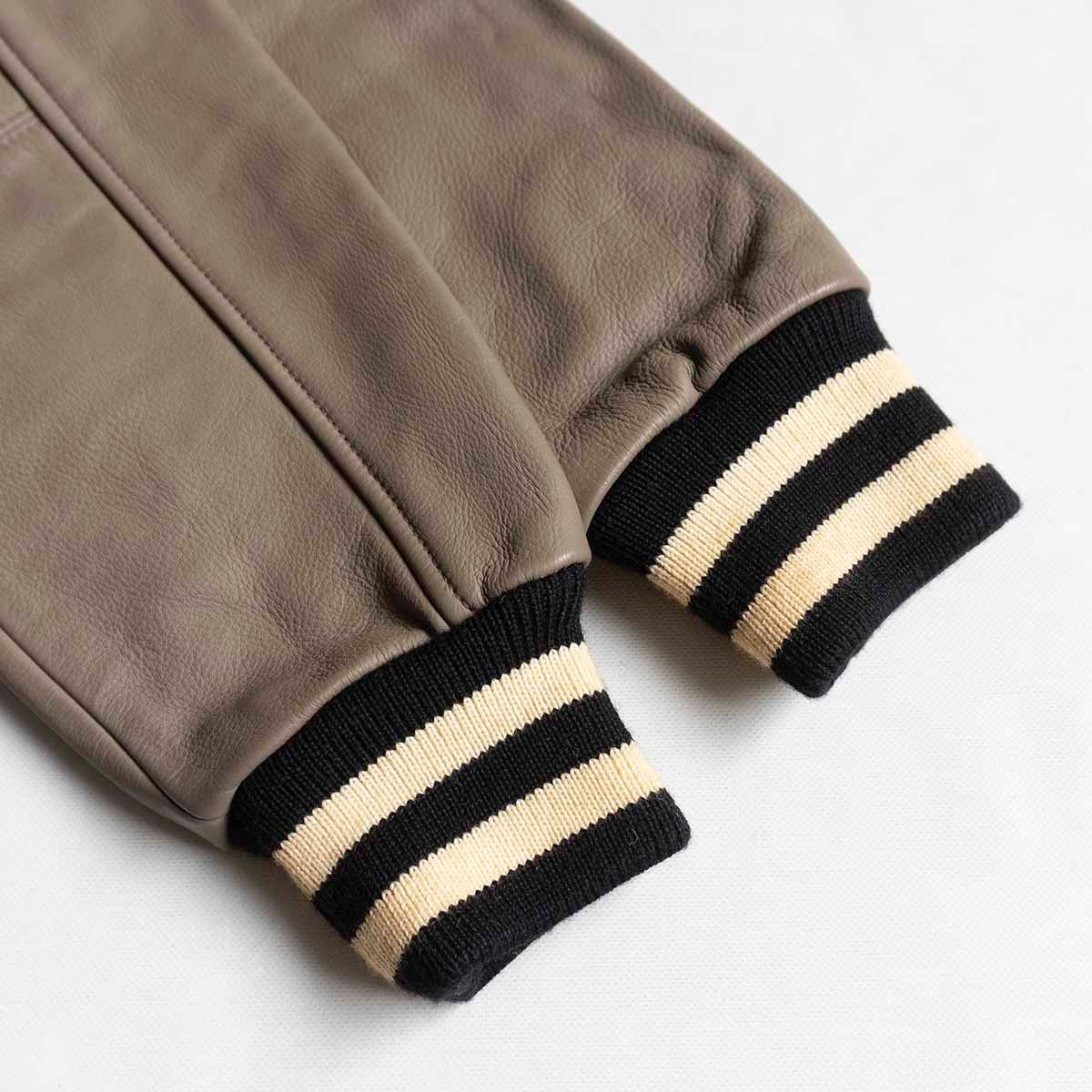 楽天市場】【美品】VAN JAC【袖レザー スタジャン】M ヴァン ワッペン