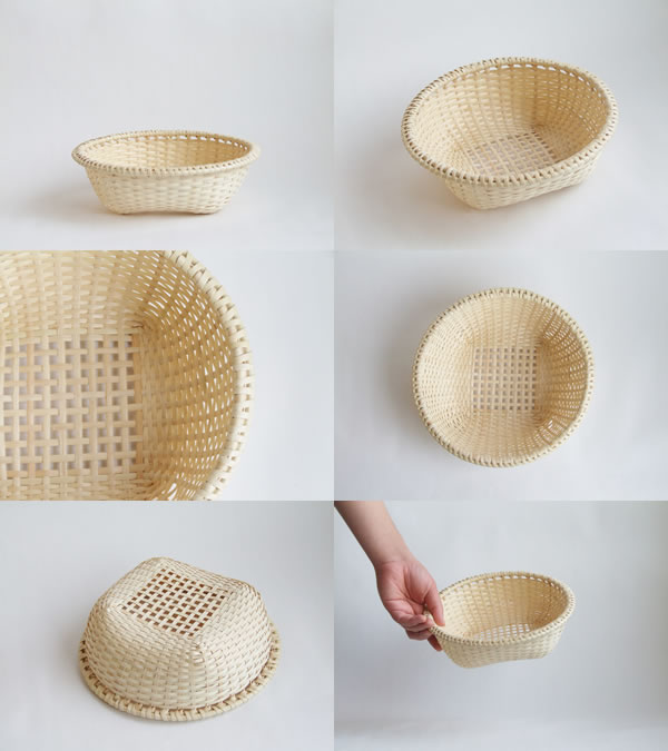 楽天市場】【福島奥会津編み組細工】マタタビ足付き四つ目ざる : おまめ