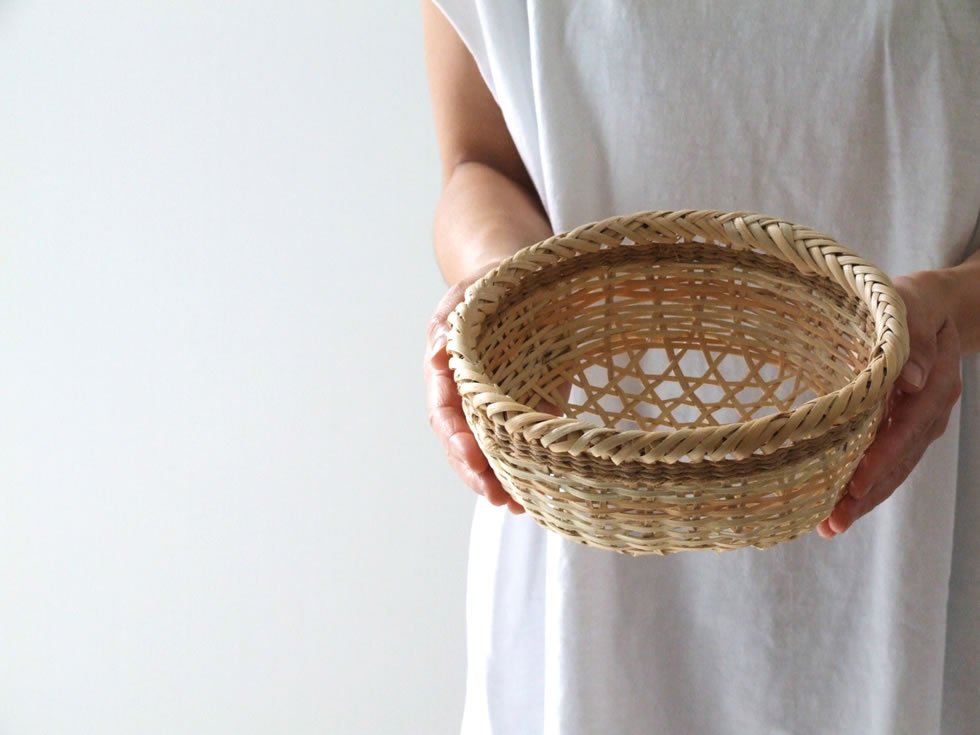 楽天市場】福島奥会津編み組細工マタタビみかんざる 和子さん作 : おまめ