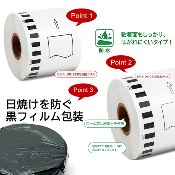 楽天市場】選べる！ブラザー 宛名ラベル(小) DK-1209互換 DK1209 62mm