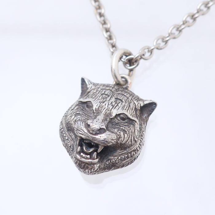 楽天市場】GUCCI グッチ キャットヘッド ペンダント ネックレス 925 SV