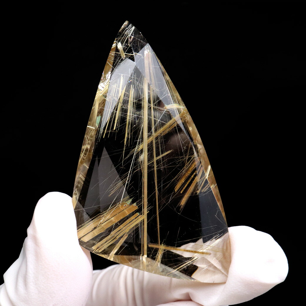 楽天市場】ゴールド ルチルクォーツ ルース 裸石 20.6g AAAAAA 金針