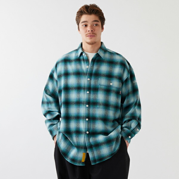 楽天市場】FAT エフエーティー ビックシルエットチェックネルシャツ