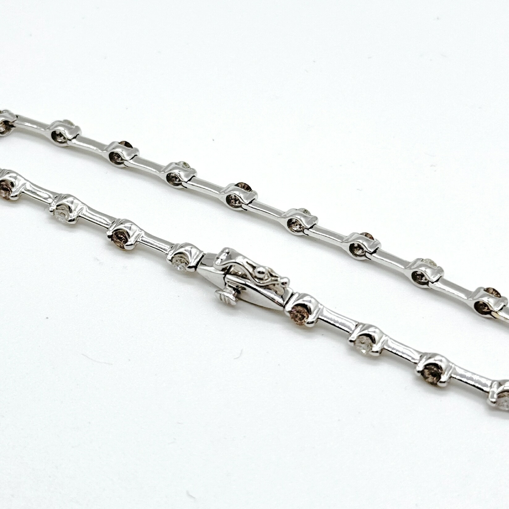 楽天市場】K18WG 18金 ホワイトゴールド2トーンダイヤモンド